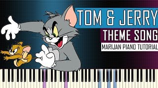 How To Play Tom amp Jerry  Theme Song  Piano Tutorial [upl. by Mcdougall]