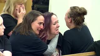 Emotional father lunges at daughters accused murderer in courtroom [upl. by Coshow170]