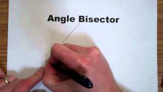 Angle Bisector Construction [upl. by Demah]