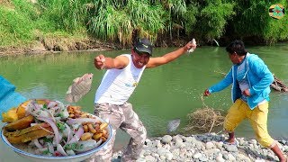 Pesca de Tilapias Grandes en Río con Anzuelo  Pesca y Ceviche de Tilapias en Río [upl. by Lind311]