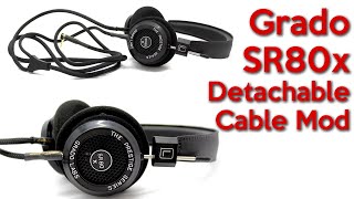 Grado SR80X Detachable cable mod and a look at changes in the design [upl. by Hsemin]