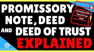 Promissory Note Deed Of Trust and Deed Explained [upl. by Frayda837]