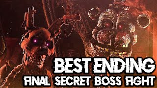 FNAF Security Breach TrueGoodBest Ending  FINAL Secret Afton Boss Fight [upl. by Akira487]