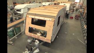 Time Lapse Caravan Construction Video  Concept Caravans [upl. by Ahsinel]