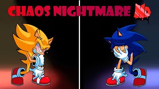 FNF Chaos Nightmare HD Version  Sonic mod █ Friday Night Funkin █ [upl. by Essa]