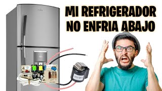 REFRIGERADOR MABE NO ENFRIA ABAJO  SOLUCION FACIL Y RAPIDO [upl. by Gehlbach]