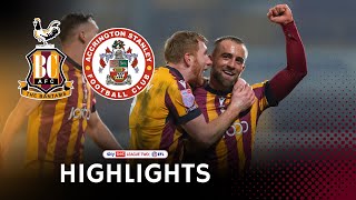 MATCH HIGHLIGHTS Bradford City v Accrington Stanley [upl. by Dragde209]