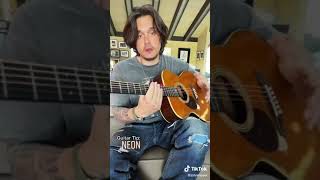 Neon Guitar Tip from John Mayer on Tiktok [upl. by Lebiram916]