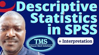 Descriptive Statistics in SPSS [upl. by Nosnibor]