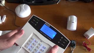 GSM Burglar Alarm Unboxing and Basic Setup [upl. by Fraze]