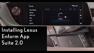 HowTo Install Lexus Enform App Suite 20  Lexus [upl. by Netfa959]