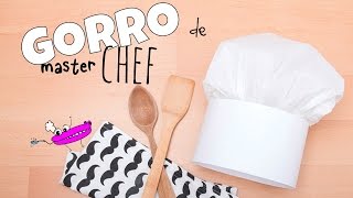 GORRO DE COCINERO  MANUALIDADES infantiles [upl. by Akirehs254]