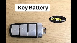 Key Battery VW Passat HOW TO change [upl. by Sapphira713]