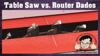 The best dados Table Saw vs Router [upl. by Faunie]