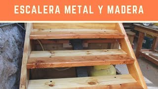 Construcción Escalera Metal y Madera  Parte 2 [upl. by Iren]