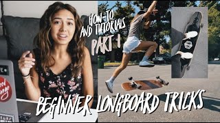 Beginner Longboard Freestyle Tricks  Part 1 [upl. by Yenruoc]