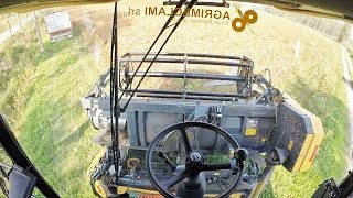 Cab View  New Holland CX 5090  Cressoni CRX Sojaflex  Soy Harvest [upl. by Romilda]