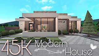 BLOXBURG 45K MODERN HOUSE  NOGAMEPASS [upl. by Yendic614]