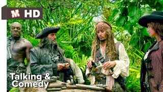 Pirates of The Caribbean 4 Hindi On Stranger Tides Talking amp Comedy Scene [upl. by Flita693]