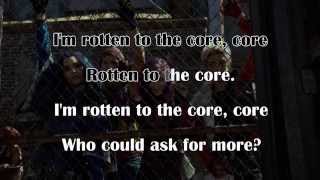 DESCENDANTS  Rotten to the Core KARAOKE  Instrumental with lyrics on screen [upl. by Muir]