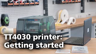 Thermal transfer printer how to use the TT4030 tutorial video EN [upl. by Vescuso]