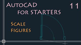 AutoCAD 2D  How to Scale a drawing  PART 1Resize objects [upl. by Akiehsat]