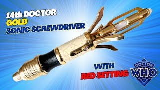 NEW  14th Doctor Gold Sonic Screwdriver Review [upl. by Ainessej]