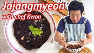 Jajangmyeon Korean Black Bean Noodles 짜장면 [upl. by Asilak732]