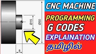 G CODES FULL EXPLAINATION IN TAMIL  CNC PROGRAMMING G CODES [upl. by Eymaj843]