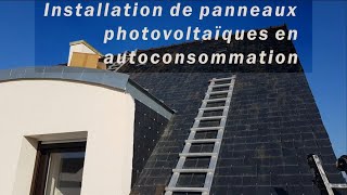 Installation de panneaux photovoltaïques en autoconsommation [upl. by Goldia]