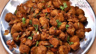 Soya Chunks Fry Recipe Meal Maker Fry Soya Chunks Recipes [upl. by Aivatra]