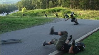 10 PAINFUL Longboarding CRASHES [upl. by Lj]