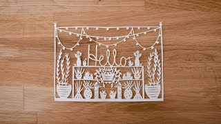 PAPER CUTTING Introduction to Paper Cutting with Grace Hart  Part 1 [upl. by Inalej]