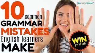 10 MOST COMMON Grammar Mistakes English Learners Make 😭😭😭 [upl. by Bev]