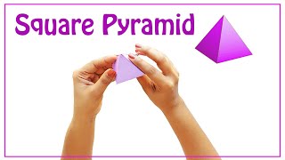 How to Make Square Pyramid 2 inches  just 3 minutes [upl. by Gowon758]