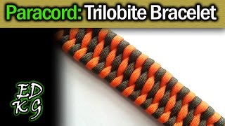 Trilobite Bracelet  Simple Paracord Tutorial [upl. by Eelidnarb]