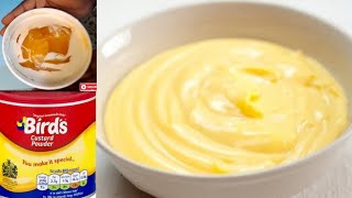 QUICK AND EASY CUSTARD RECIPE 2 WAYSBIRDS CUSTARD RECIPE [upl. by Erialcyram]