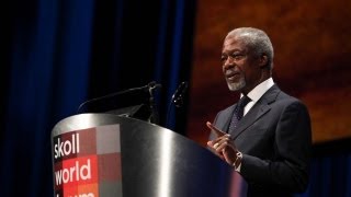 Kofi Annan  The Courage To Change  2013 Skoll World Forum Closing Remarks [upl. by Arreik]