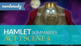 Hamlet Summary Act 1 Scene 4  Nerdstudy [upl. by Montgomery]