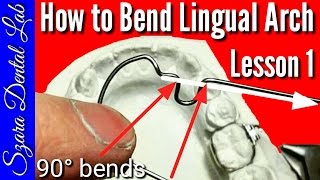 Wire Bending Lesson Lingual Arch 1 [upl. by Ecirtnahc341]