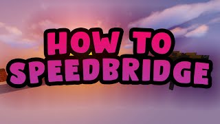 How to Speedbridge in Minecraft [upl. by Netsyrk627]