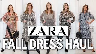 Fall Zara Dress Haul and Try On 2020 These look SOOOO expensive [upl. by Nnayt760]