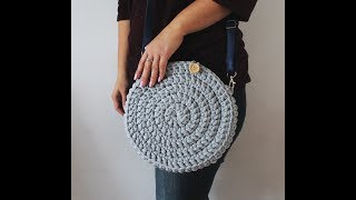 Okrągła torebka na szydełku Round crochet bag [upl. by Eimareg]