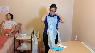 COVID19 Home Care PPE Training Video [upl. by Leyla]