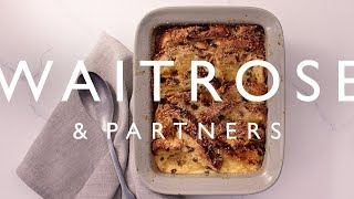 Panettone Bread amp Butter Pudding  Waitrose amp Partners [upl. by Cannice]