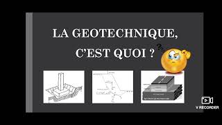 La Géotechnique  Cest Quoi [upl. by Aihsetal59]