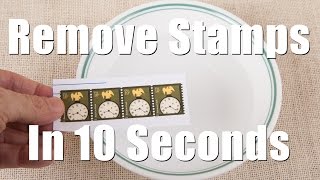 Remove Postage Stamps From Envelops in 10 Seconds [upl. by Nylirret]