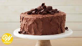 Easy Chocolate Cake Recipe for Beginners  Wilton [upl. by Cinimod]