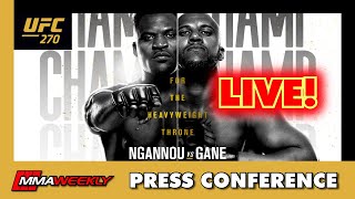 UFC 270 PRESS CONFERENCE Francis Ngannou vs Ciryl Gane [upl. by Anitahs]