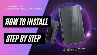 HOWTO Install Cooler Master Addressable RGB LED Controller Step by Step Guide [upl. by Terencio744]